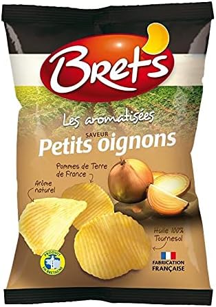 BRET'S Small Onion Flavor Crisps - 125G Bag - Pack Of 4