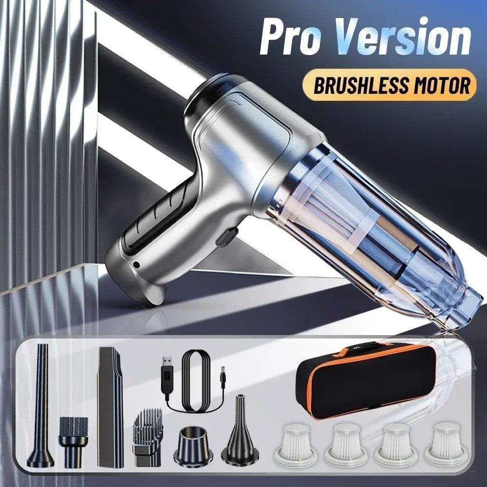 Aspirateur de voiture sans fil 95000Pa forte aspiration Machine de nettoyage