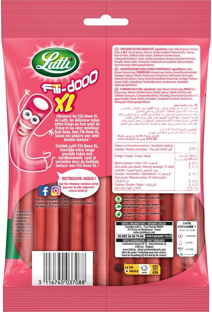 Lutti Maxi Tubs Fresa 180g