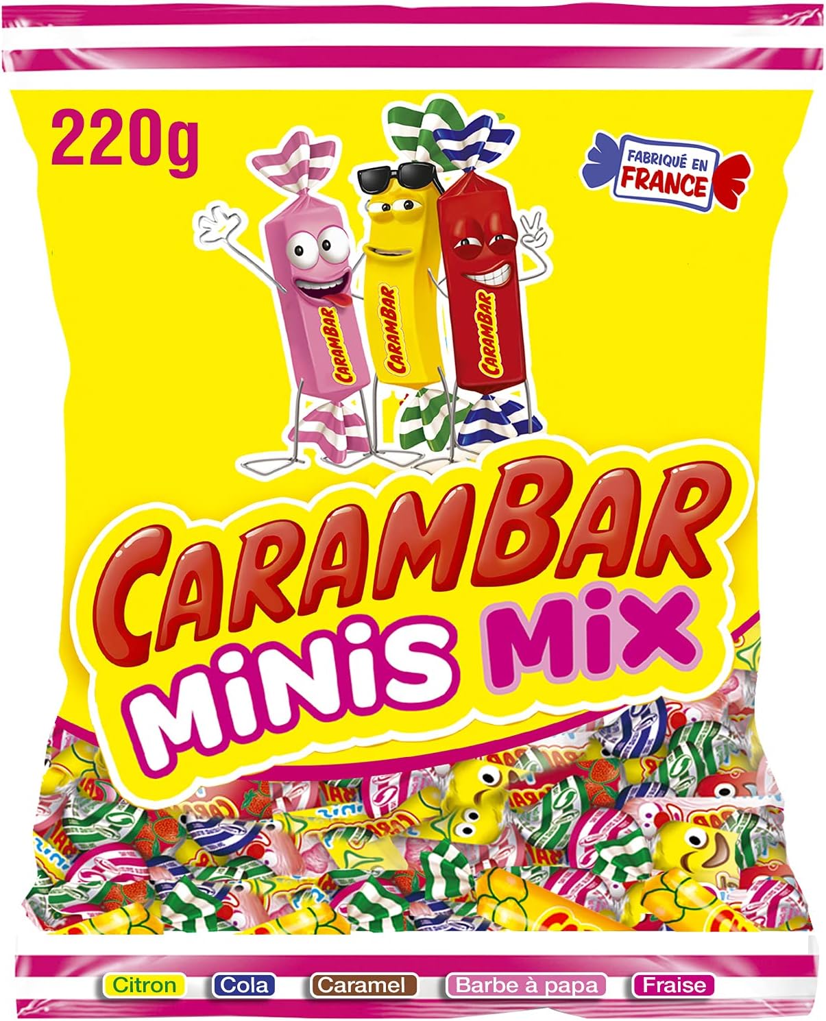 Carambar Caramelos Minis Mix 220 g