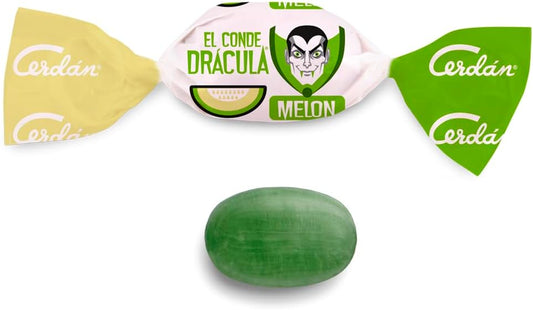 Caramelos Cerdán - Dracula Hard Candy Melon Flavor | Gluten-Free and Allergen-Free | Parties & Halloween | 225-Piece Candy Bag - 750 g