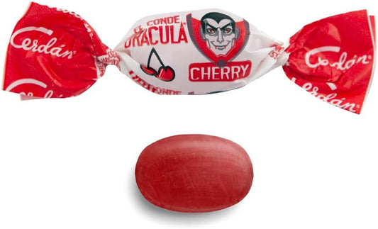 Caramelos Cerdán - Dracula Hard Candy Cherry Flavor | Gluten-Free and Allergen-Free | Parties & Halloween | Bag of 150 Candies - 500g