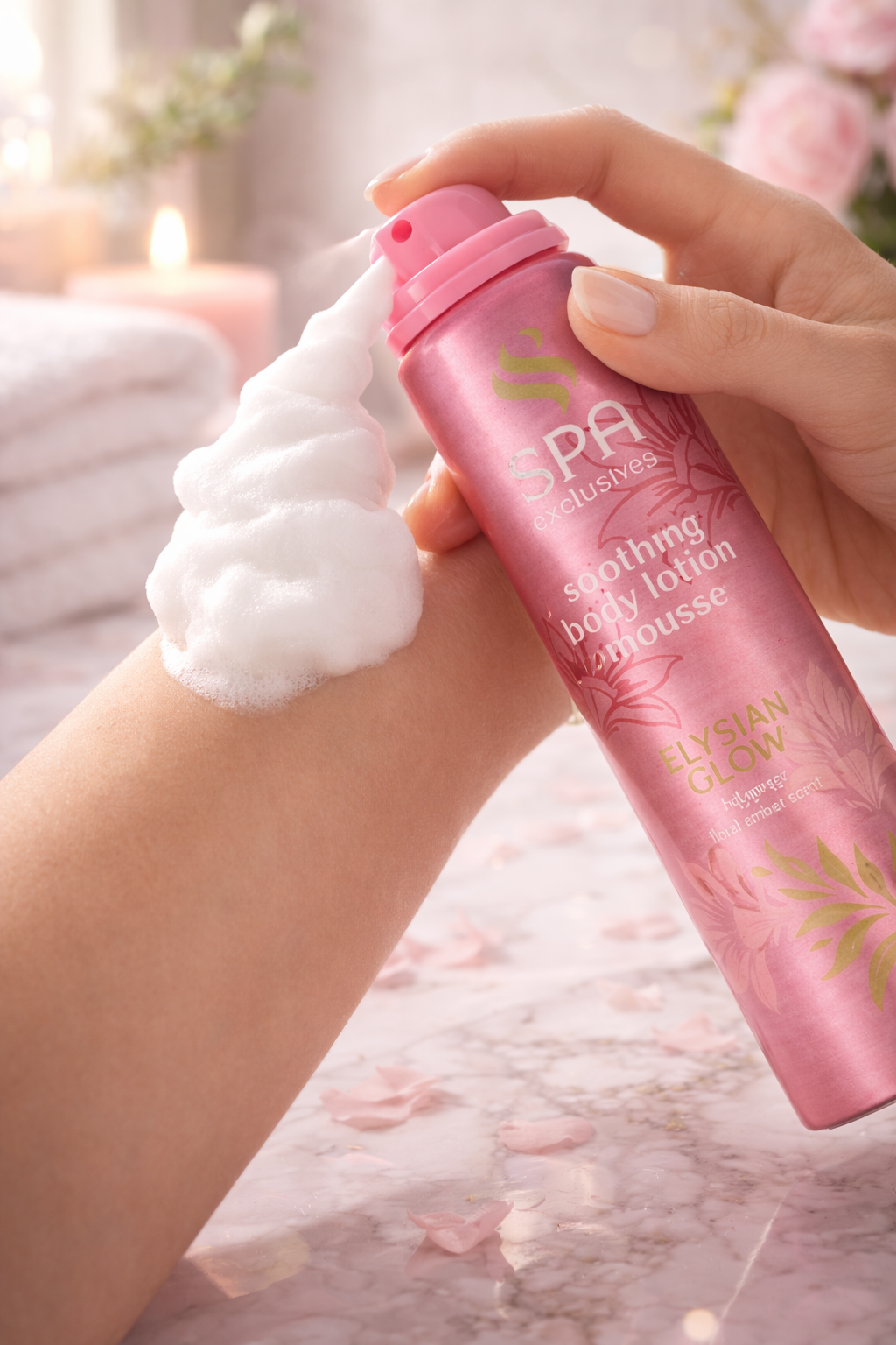 Spa Exclusives mousse de douche senteur ambre glow de la peau hydratant 150ml