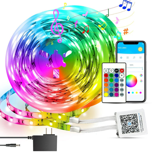 100Ft LED Strip Lights, Smart Light with App Remote Control, RGB LED Lights for