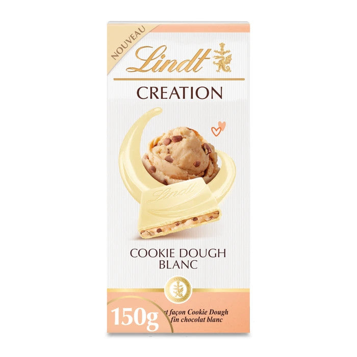 Tablette de chocolat Cookie Dough blanc LINDT CREATION La tablette de 150g