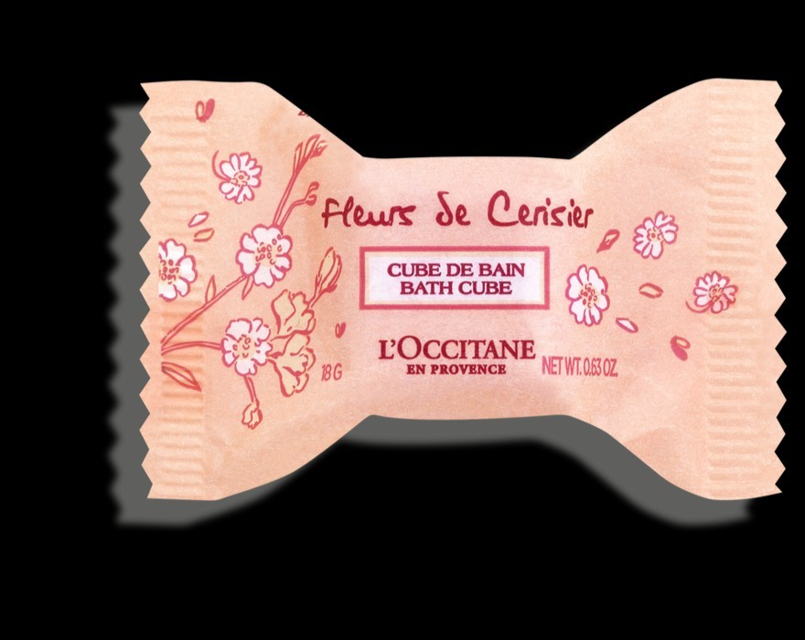 Cube Bain Effervescent L'OCCITANE Fleurs De Cerisier - 18gr - français - détente