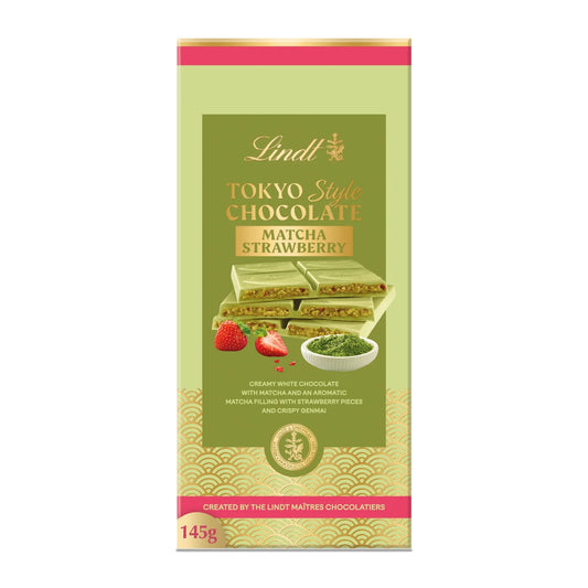 Lindt Dubaï Style tablette de chocolat 150 g | matcha fraise | Dubai | nouveau