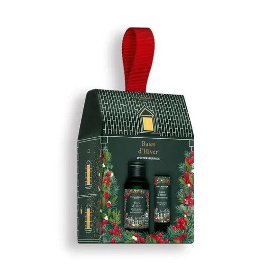 Yves Rocher Coffret Noël Baies d'Hiver Bain Douche 50 ml Baume Lèvres Neuf