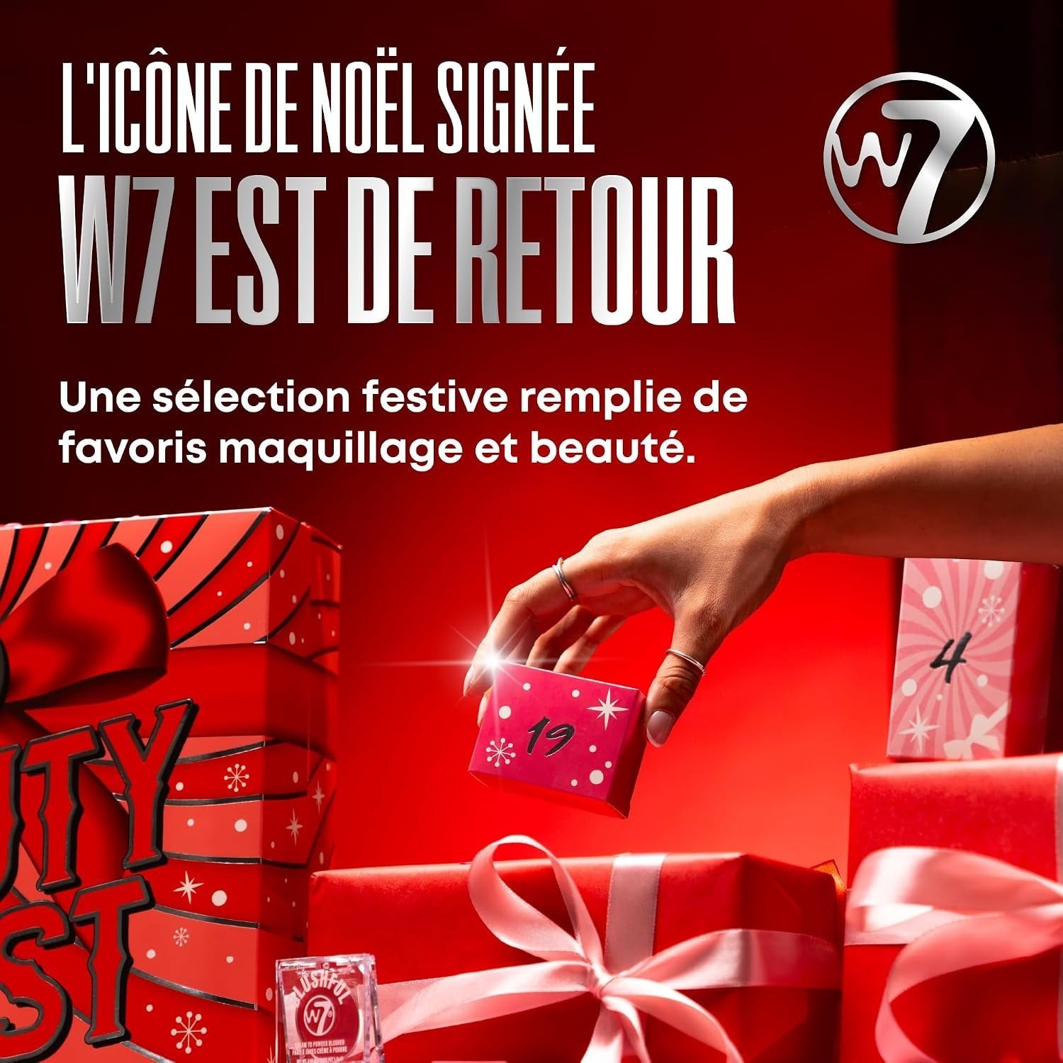 W7 Beauty Blast Calendrier de l'Avent 2026 NEUF – 24 surprises maquillage