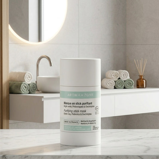 Aroma-Zone Masque Stick Purifiant Argile Verte Prébiotiques Électrolytes Bio