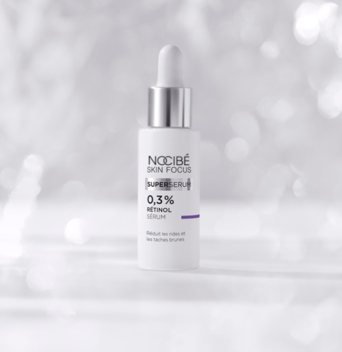 Sérum visage Nocibé 0.3% rétinol réduis les rides et les tâches brunes anti-âge