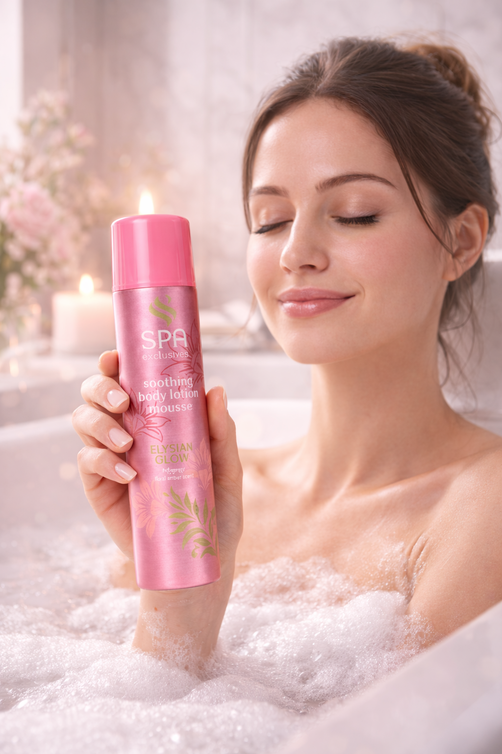 Spa Exclusives mousse de douche senteur ambre glow de la peau hydratant 150ml