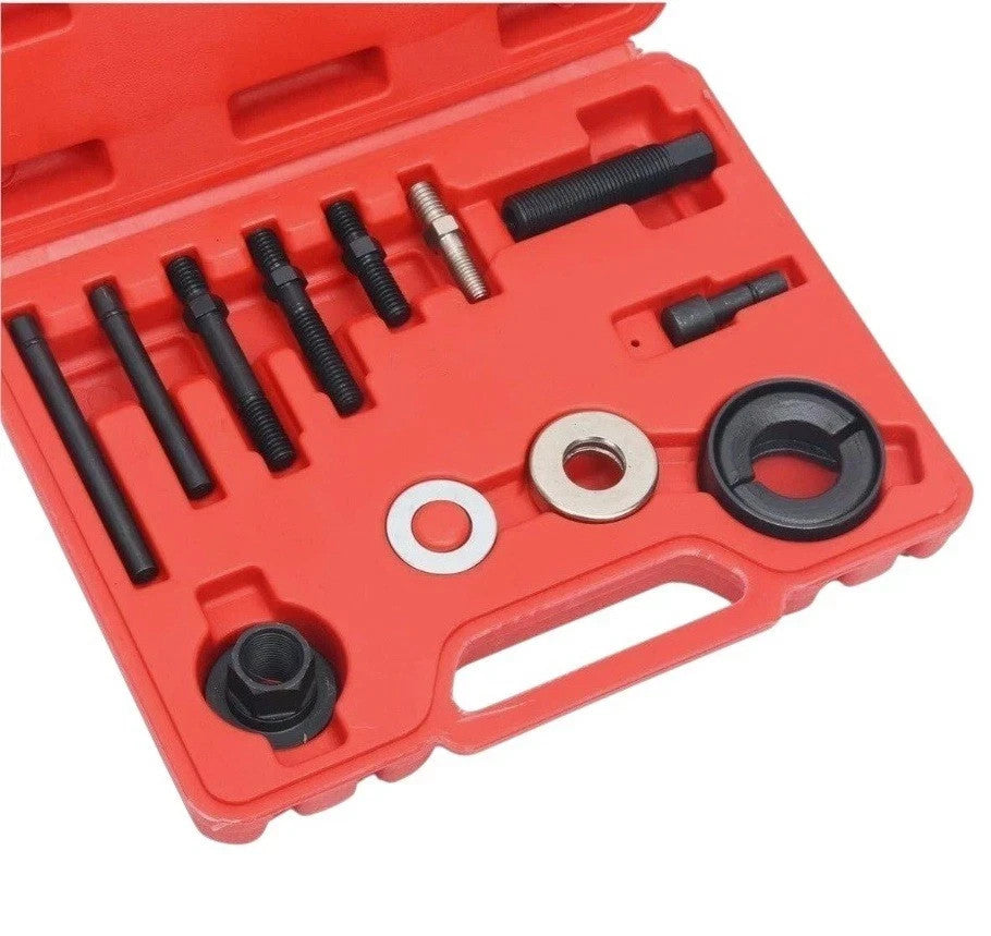 Pulley Puller and Installer Power Steering Pump Remover Alternator - 13 PCS Kit