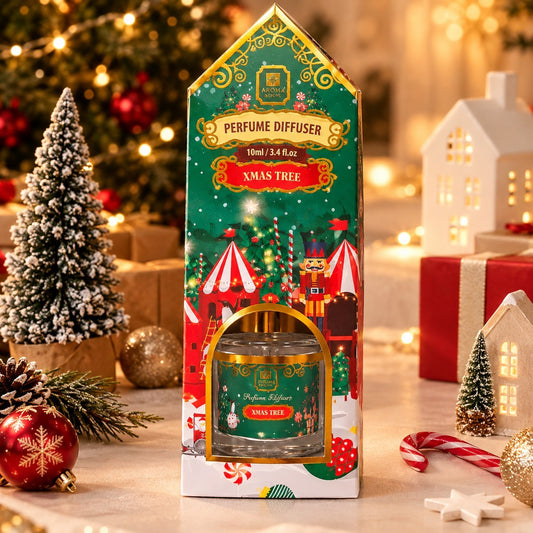 Bâtonnets Parfumés Diffuseur Christmas Tree 100 ml Sapin de Noël Coffret Cadeau