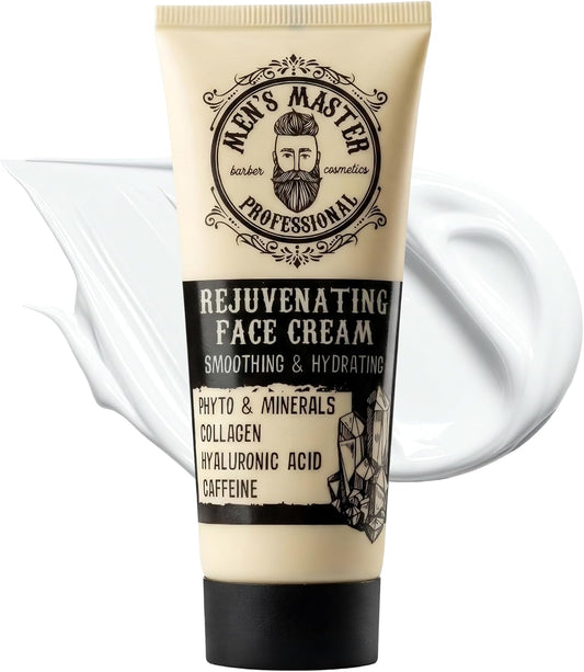 Men’s Master Crème Visage Homme Anti-Rides | Collagène, Acide Hyaluronique & Vitamines | Soin Hydratant Jour et Nuit | Peau Lisse et Raffermie | Pour Tous Types de Peau | 75 ml