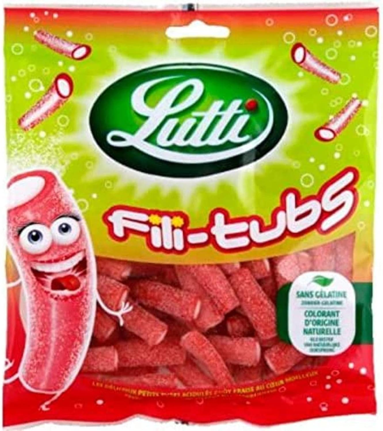 Lutti Fili-tubs Strawberry 200g