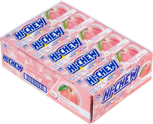 HI-CHEW Peach-Flavored Chewy Candy 15 Packs X 50 g