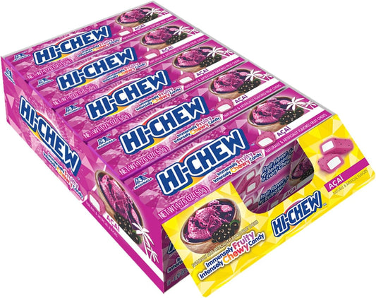HI-CHEW Açaí Flavor Chewy Candy 15 Packs X 50 g
