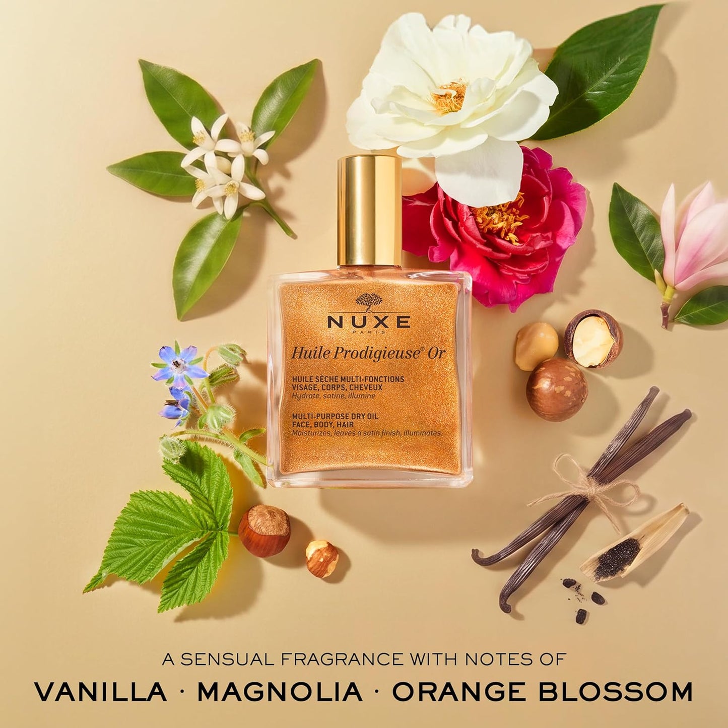 Nuxe Huile Prodigieuse Or Vaporisateur Traitement du Corps 100 ml (Lot de 1)