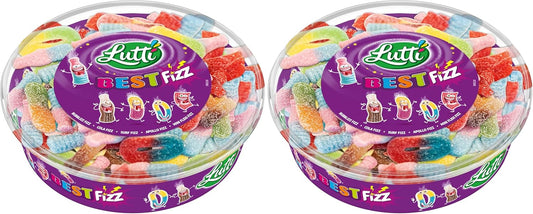 Lutti Best Fizz Bonbons Tubo 550 g (Pack of 2)