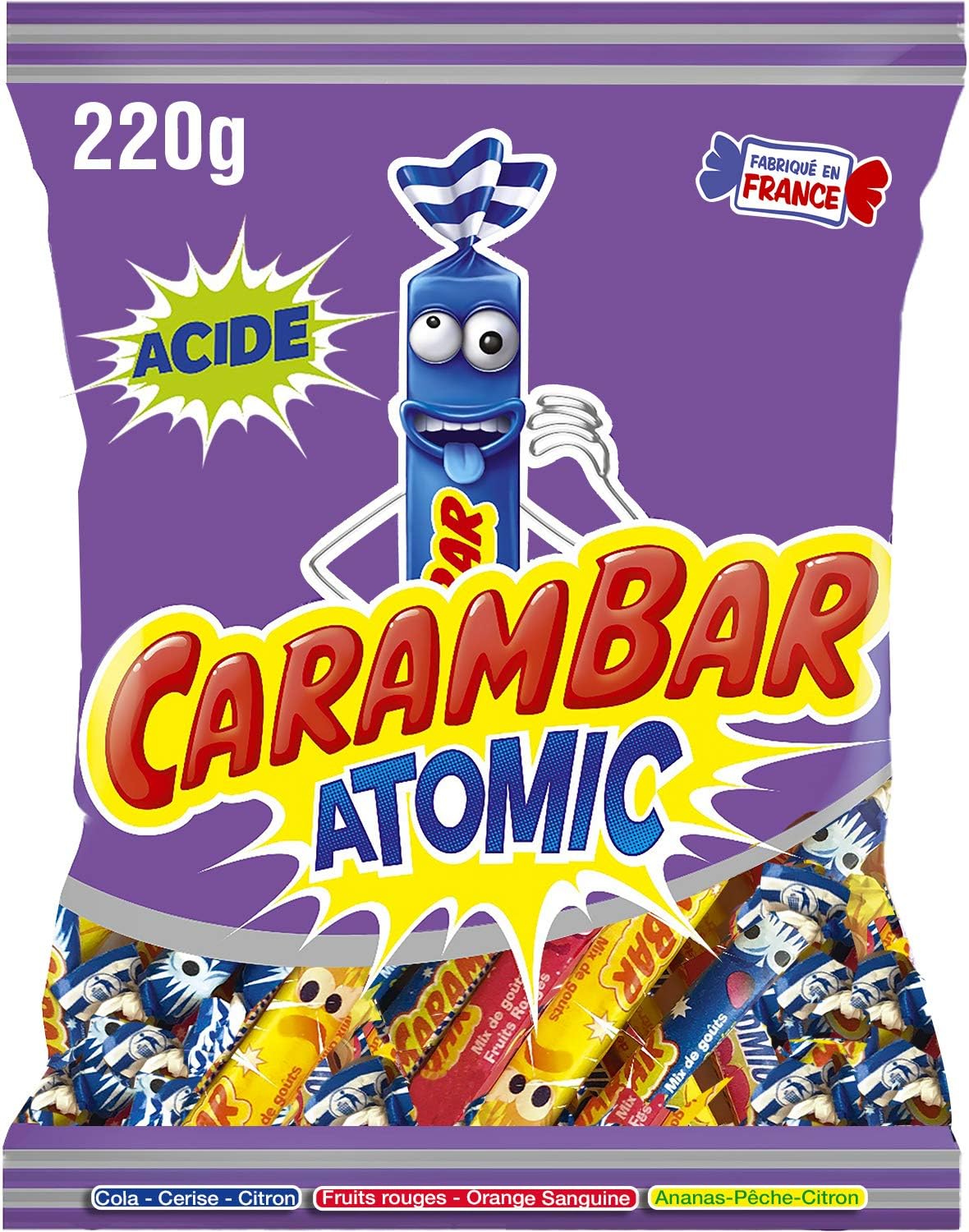 Carambar Atomic Sour Candy, 220g