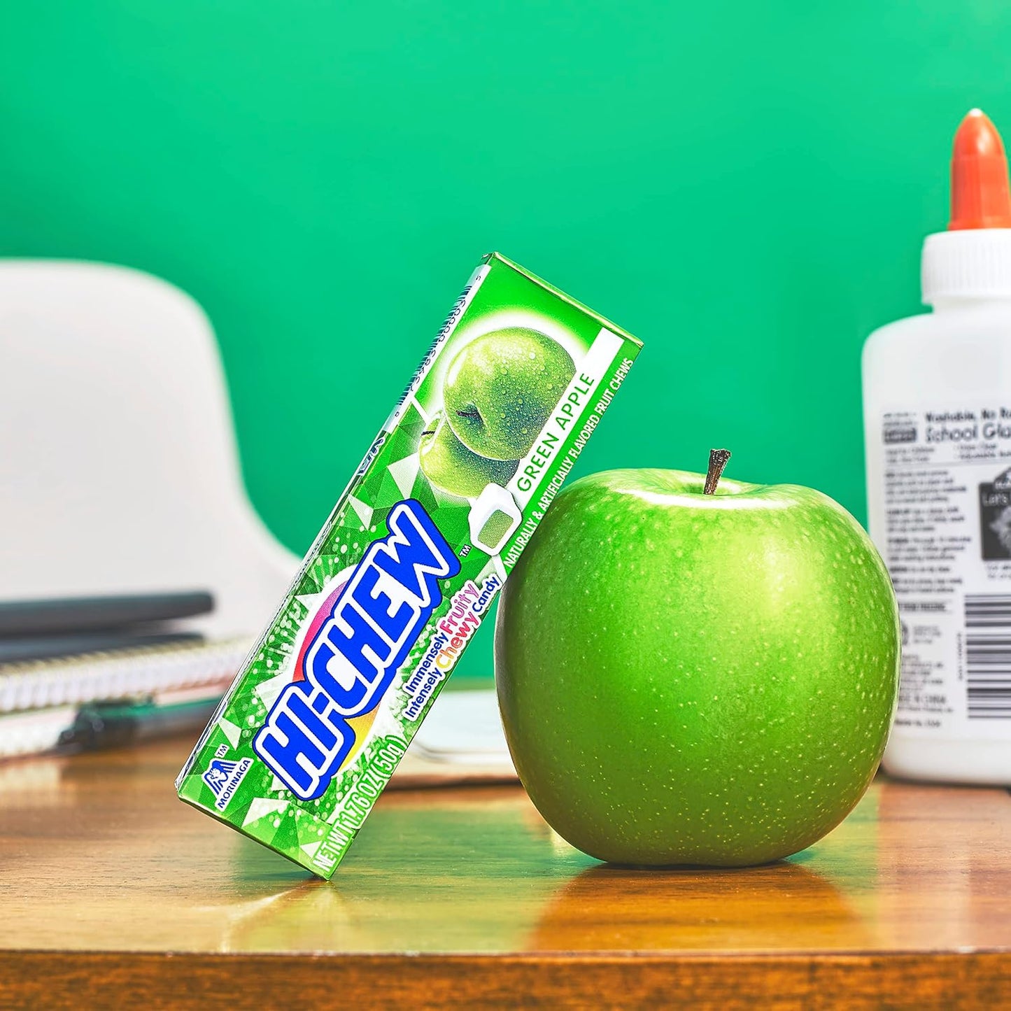 HI-CHEW Green Apple-Flavored Chewy Candy 15 Packs X 50 g