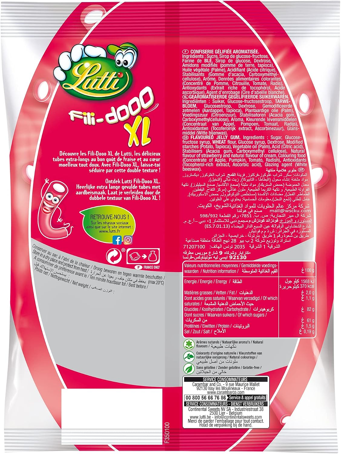 Lutti Maxi Tubs Fresa 180g