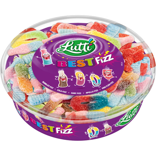Lutti Best Fizz Bonbons Tubo 550 g (Pack of 2)