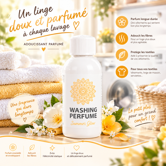Parfum de linge Daili Summer Glow : un linge doux et parfumé à chaque lavage